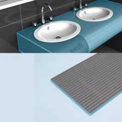 Panneaux de construction WEDI Construct, formes rondes transveral 250 x 60 x 3 cm