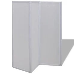Pare baignoire à 3 volets rétractables (141x132 cm - Blanc)