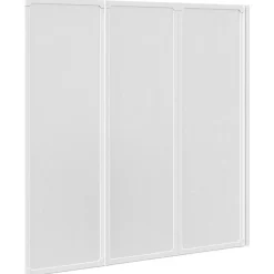 Pare baignoire à 3 volets rétractables (141x132 cm - Blanc)