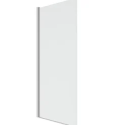 Pare baignoire 1 volet 70x120 cm avec profilé en aluminium argenté