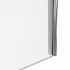 Pare baignoire 1 volet 70x120 cm avec profilé en aluminium argenté