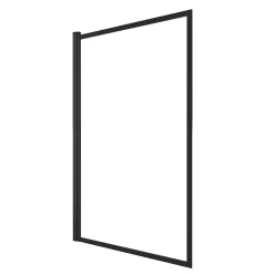 Pare baignoire Dark Edge pivotant noir 130 x 75cm Galedo