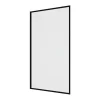 Pare baignoire noir mat style industriel - 70 x 140 cm - Verre trempé - BRADENTON