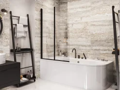 Pare baignoire PRIME- 2 volets 90 x 140 cm