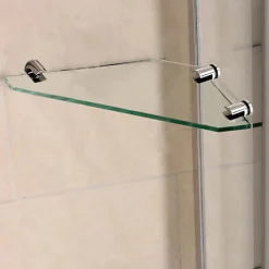 pare baignoire 90x140cm paravent pivotant avec porte-serviette en inox et 2 étagères,5mm verre de sécurit,facile à pose