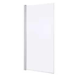 Pare-baignoire 1 volet verre transparent anticalcaire GoodHome Calera H. 140 x l. 85 cm