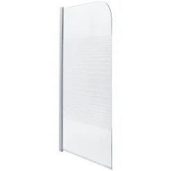 Pare-baignoire 1 volet verre sérigraphié H. 130 x l. 75 cm