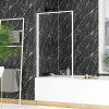 Pare-baignoire 130 x 75 cm blanc Essentiel Galedo