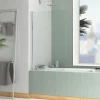 Pare-baignoire 70 x 120 cm chromé Essentiel Galedo