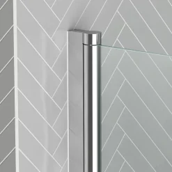 Pare-baignoire 120 x 70 cm chromé avec porte serviettes Essentiel Galedo