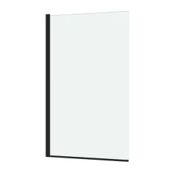 Pare-baignoire 140 x 80 cm noir mat Essentiel Galedo