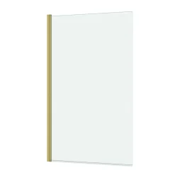 Pare-baignoire 140 x 80 cm or brossé Essentiel Galedo