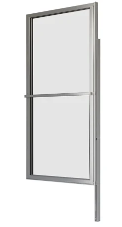 Pare-baignoire argent 2 volets relevable Atelier du bain