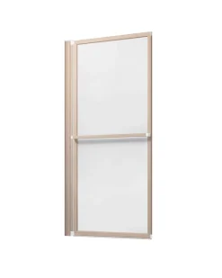 Pare-baignoire effet bois 1 volet relevable Atelier du bain