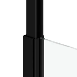 Pare-baignoire extensible 75 x 153/202 cm noir mat Galedo