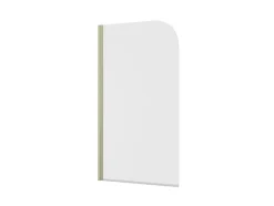 Pare-baignoire pivotant 1 volet, 140 x 80 cm, verre transparent 5mm, profilé doré mat, Schulte Capri