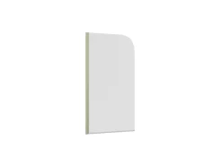 Pare-baignoire pivotant 1 volet, 140 x 80 cm, verre transparent 5mm, profilé doré mat, Schulte Capri