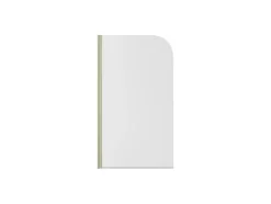 Pare-baignoire pivotant 1 volet, 140 x 80 cm, verre transparent 5mm, profilé doré mat, Schulte Capri
