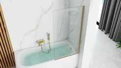 Pare-Baignoire REA Elegant Gold 80