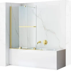 Pare-Baignoire REA Fabian Brushed Gold 100