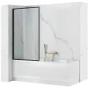 Pare-Baignoire REA Lagos Fix 80 Black