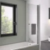 Pare-bain fixe Kinedo Columba 1 volet relevable 75x150 chromé