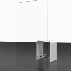 Paroi de douche à l'italienne transparente, profilé doré 120 cm, Schulte Impériale Contoura
