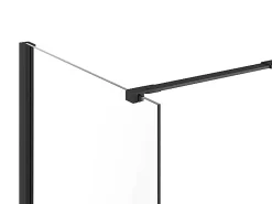 Paroi de douche à l'italienne - Noir mat - Verre 5 mm - 60x200 cm - DAREN