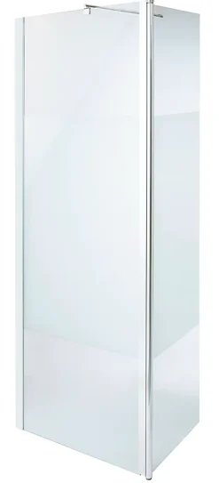 Paroi de douche à l'italienne et volet Cooke & Lewis Onega sérigraphié 80 + 45 cm