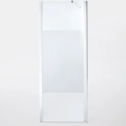 Paroi de douche à l'italienne et volet Cooke & Lewis Onega sérigraphié 80 + 45 cm