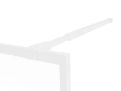 Paroi de douche à l'italienne style atelier - Blanc mat - 120 x 200 cm - URBANIK