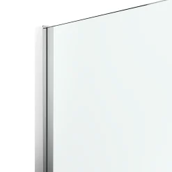Paroi de douche à l'italienne fixe l.70 x H.195 cm, bandes miroir, profilés alu chrome, GoodHome Ledava