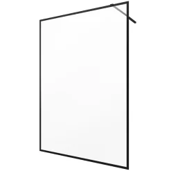 Paroi de douche à l'italienne noir Galedo Dark Edge transparent l.140 x H.200 cm