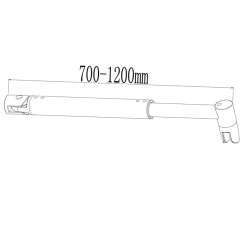 Paroi de douche à l'italienne 2 côtés ouvrants - Verre 8mm anticalcaire - 2 barres de fixation 70-120 cm - 148x200 cm