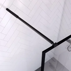 Paroi de douche à l'italienne noir Galedo Dark Edge transparent 90cm