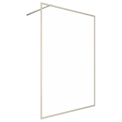 Paroi de douche à l'italienne dorée Galedo Golden Edge transparent 120cm
