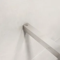 Paroi de douche chrome 140x190cm,6mm verre anticalcaire avec bandes horizontales sérigraphiées,barre de fixation 140cm en carré