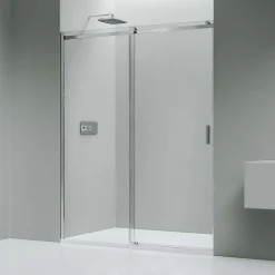 Paroi de douche 120cmx195cm(LxH) profil chrome en verre ESG 6mm, Cabine de douche porte coulissante - NT806