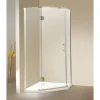 Paroi de douche d'angle porte battante - receveur inclus - ARDIA - 90x185 cm