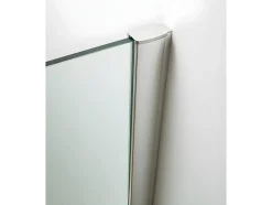 Paroi de douche d'angle porte battante - receveur inclus - ARDIA - 90x185 cm