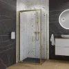 Paroi de douche d'angle porte pivotante + retour fixe GOLDY 90 cm x 90 cm