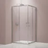 Paroi de douche d'angle,porte coulissante, en verre véritable NANO EX506 90x120x195cm - sans receveur
