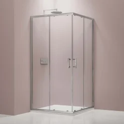 Paroi de douche d'angle,porte coulissante, en verre véritable NANO EX506 90x120x195cm - sans receveur