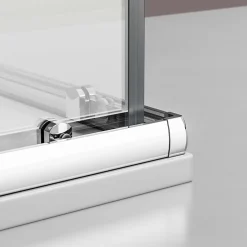 Paroi de douche d'angle,porte coulissante, en verre véritable NANO EX506 90x120x195cm - sans receveur