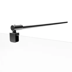 Paroi de douche fixe à l'italienne l.120xH.200cm, Walk In verrière atelier, verre transparent anticalcaire 6mm, profilé noir mat, Schulte NewStyle