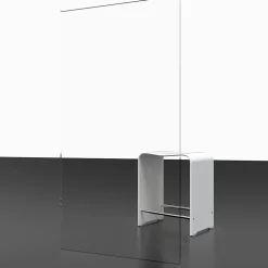 Paroi de douche fixe à l'italienne l.120xH.200cm, Walk In, verre transparent anticalcaire 6mm, profilé cuivré, Schulte NewStyle