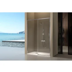 Paroi de douche fixe + porte coulissante DELTA 120-122.6 cm