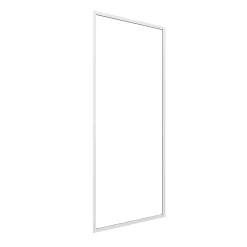 Paroi de douche fixe blanc Galedo Spot transparente 80cm