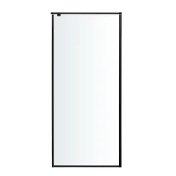 Paroi de douche fixe GoodHome Ezili transparente profilé noir 90 cm
