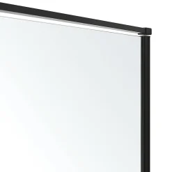 Paroi de douche fixe GoodHome Ezili transparente profilé noir 90 cm